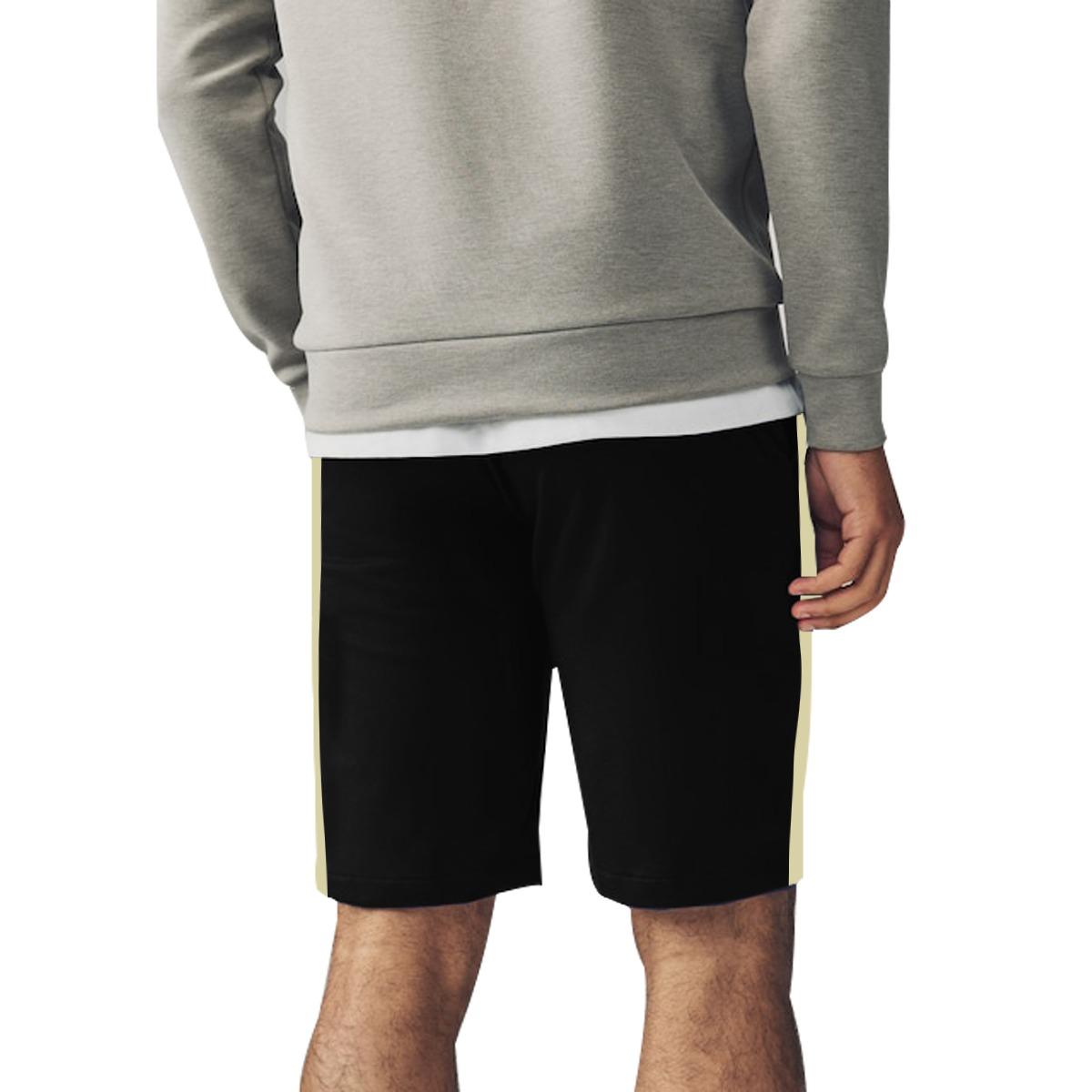 Men Two Quarter Summer Shorts - Black