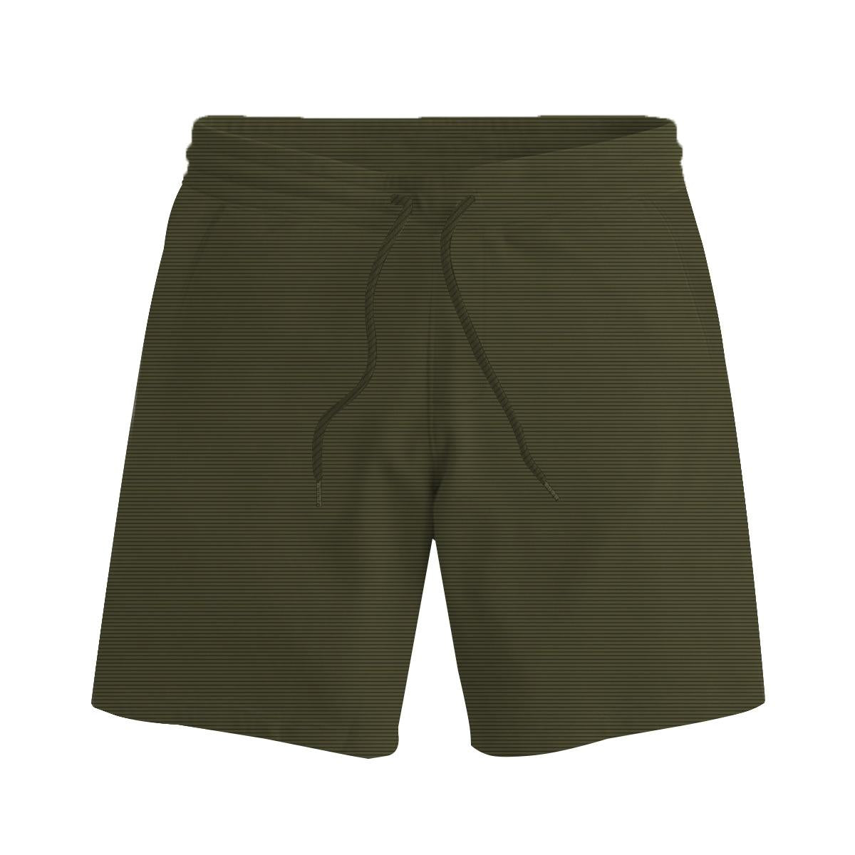 Men Two Quarter Summer Shorts - Camo Green