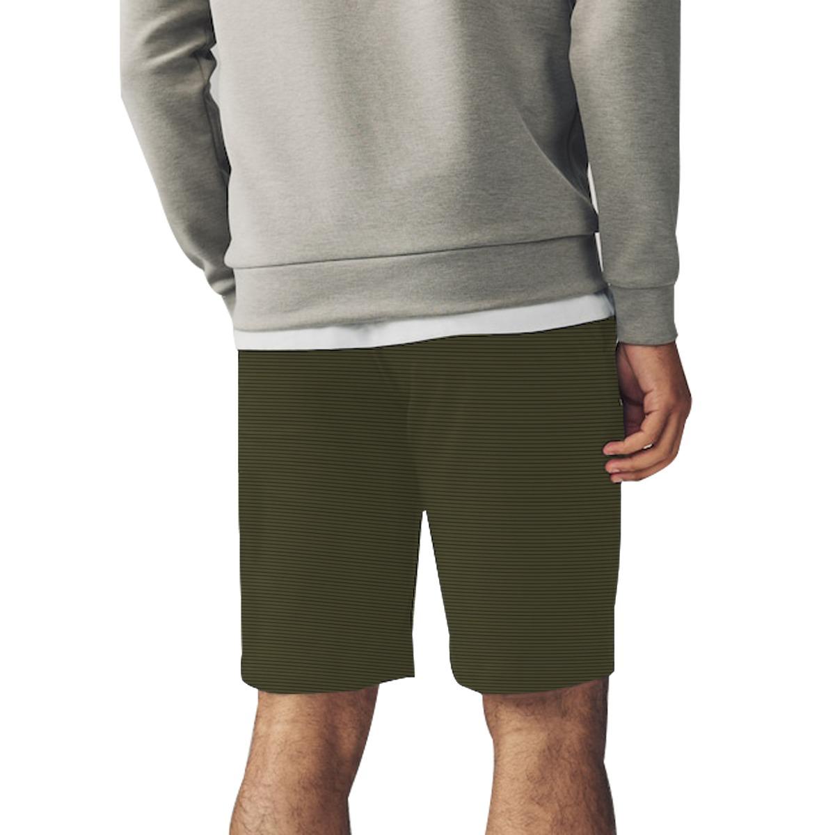 Men Two Quarter Summer Shorts - Camo Green
