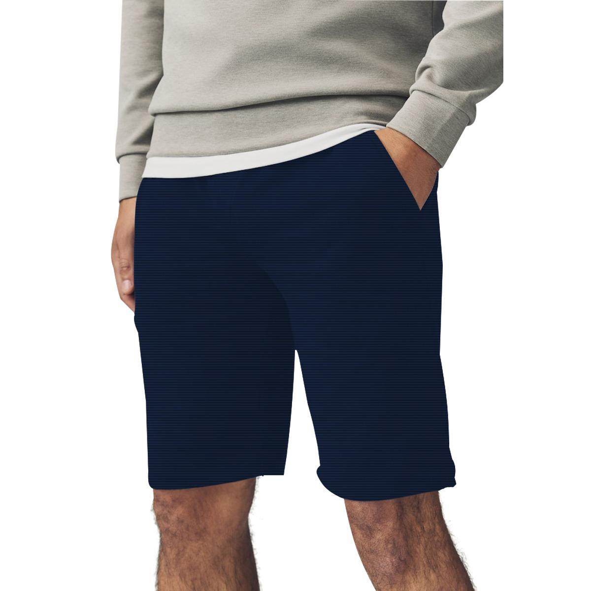 Men Two Quarter Summer Shorts - Navy