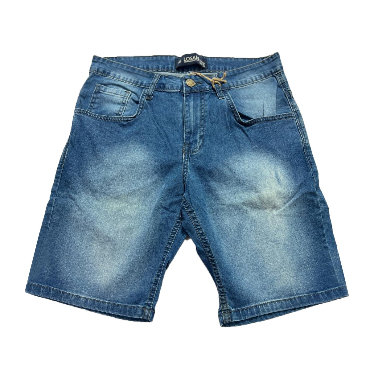 Stretchable Two Quarter Men Denim Shorts