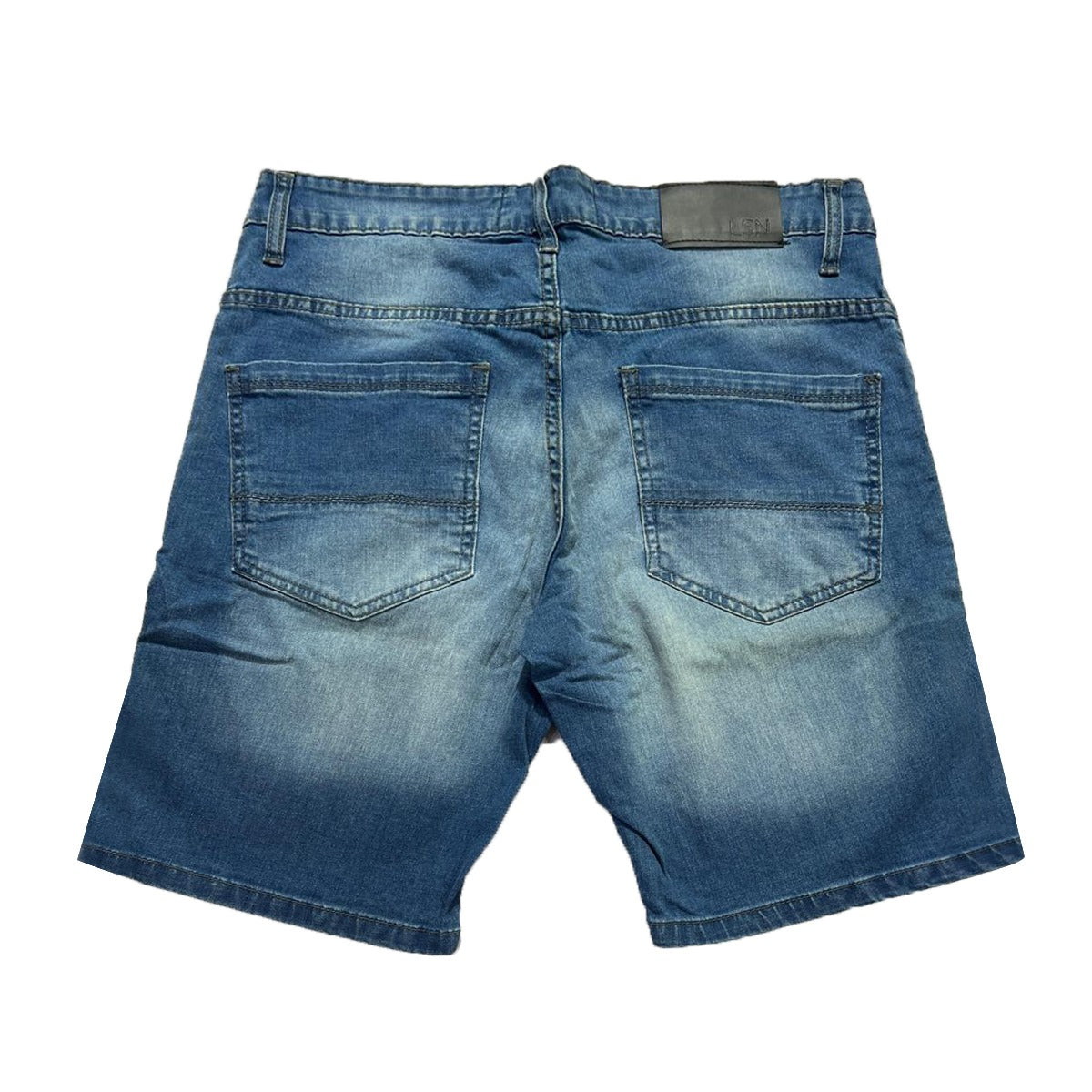 Stretchable Two Quarter Men Denim Shorts