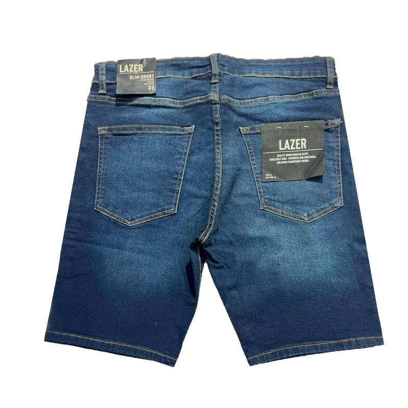 Stretchable Two Quarter Men Denim Shorts