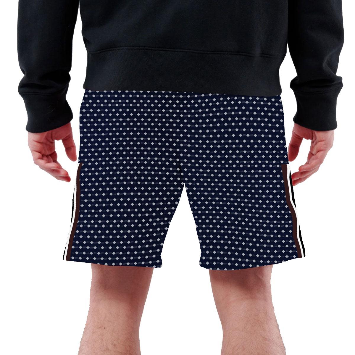Men's Two Quarter Zipper Pocket Shorts - Dark Navy