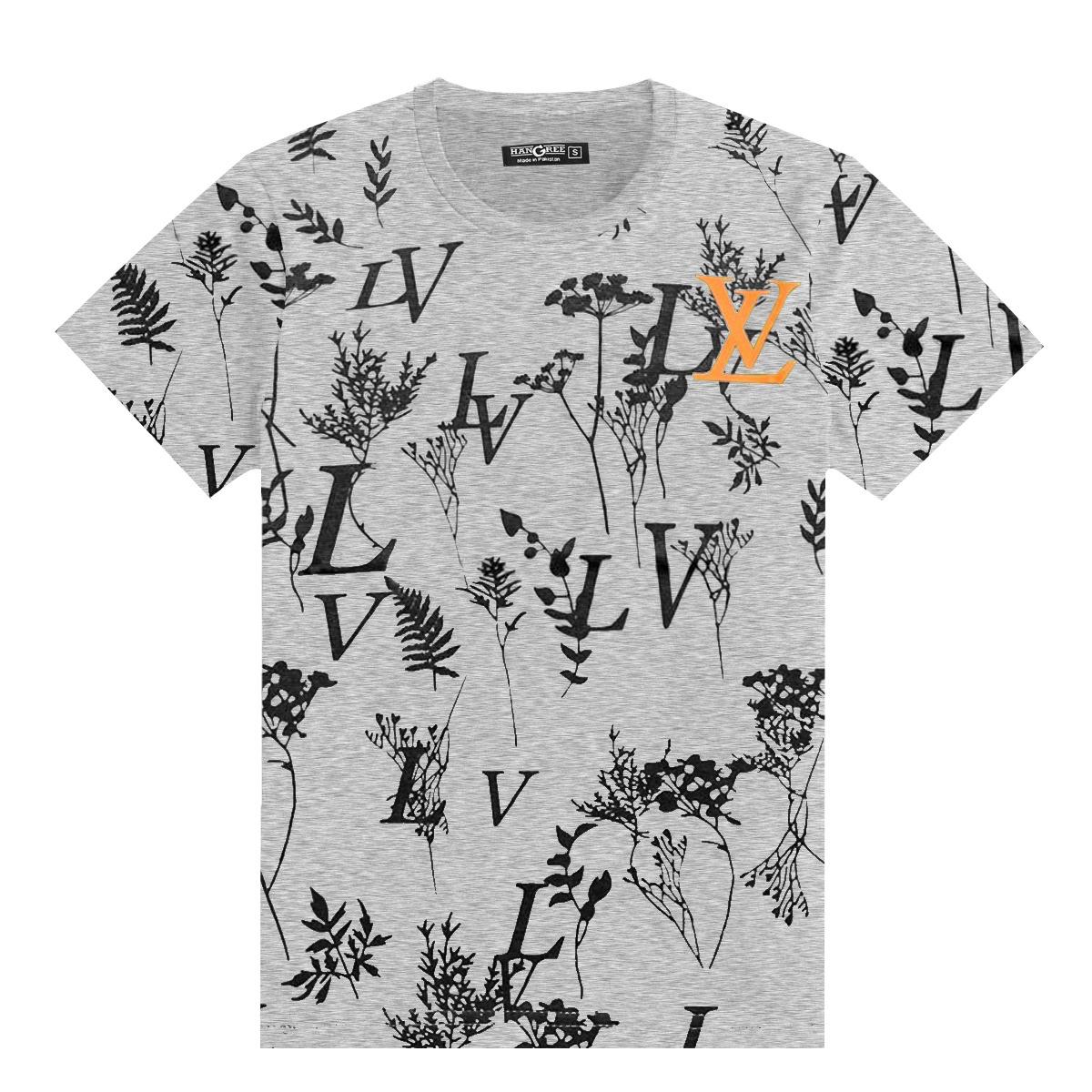 Boy's All Over Printed Premium Tee Shirt - Gray