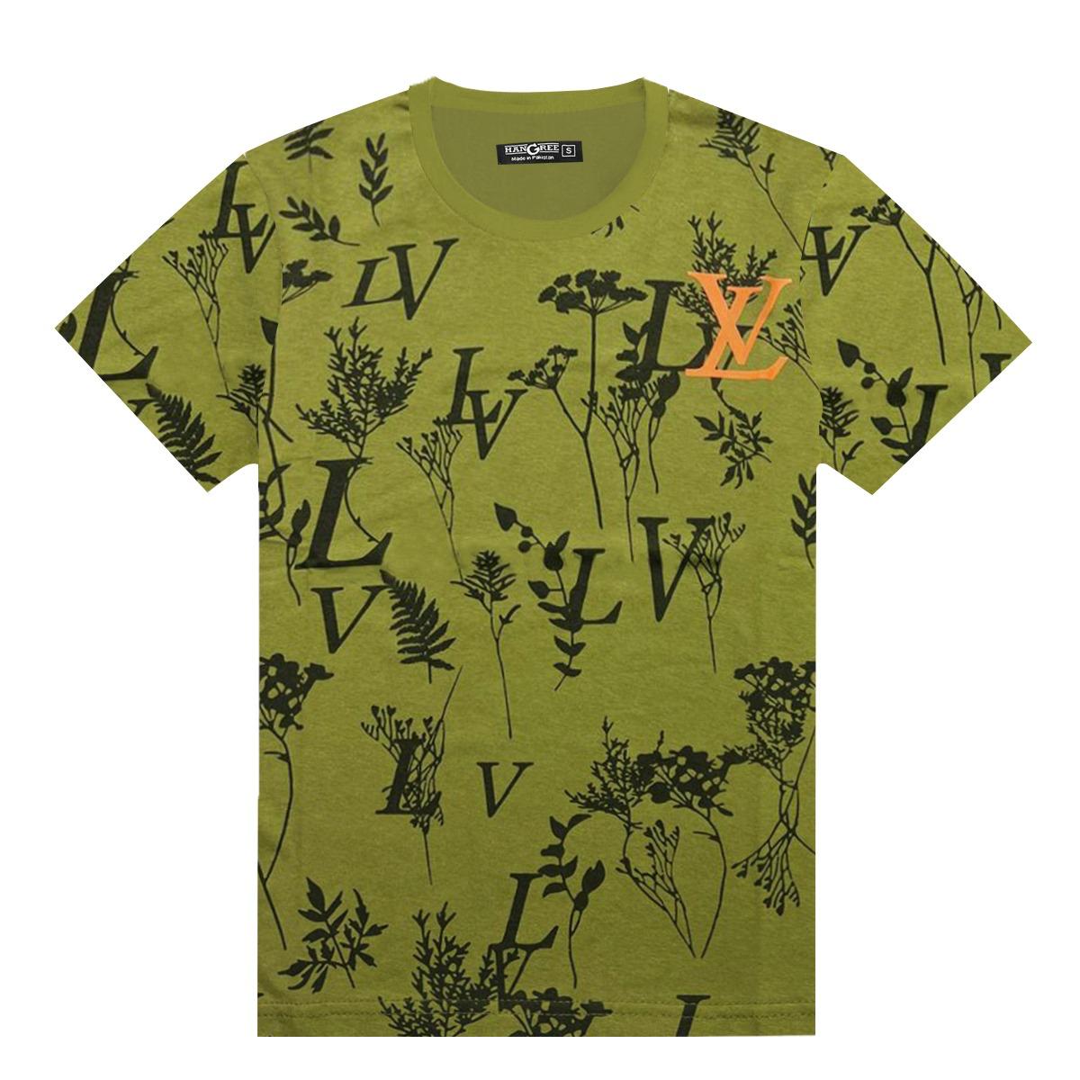 Boy's All Over Printed Premium Tee Shirt - Green