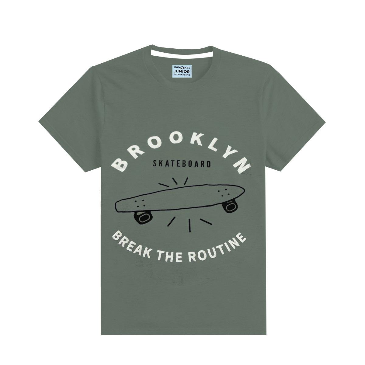 Boy's Graphic Printed Tee Shirt - Bright Green