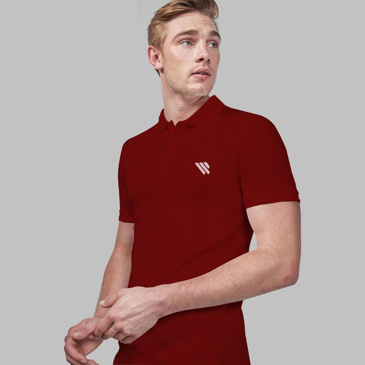 West Line Men's Polo Shirt - Maroon