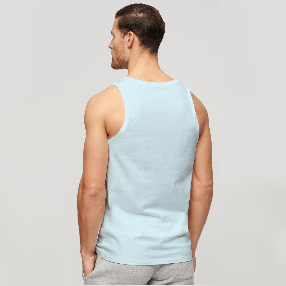 HG "Finish Strong" Printed ActiveFit Sleeveless Vest - Sky