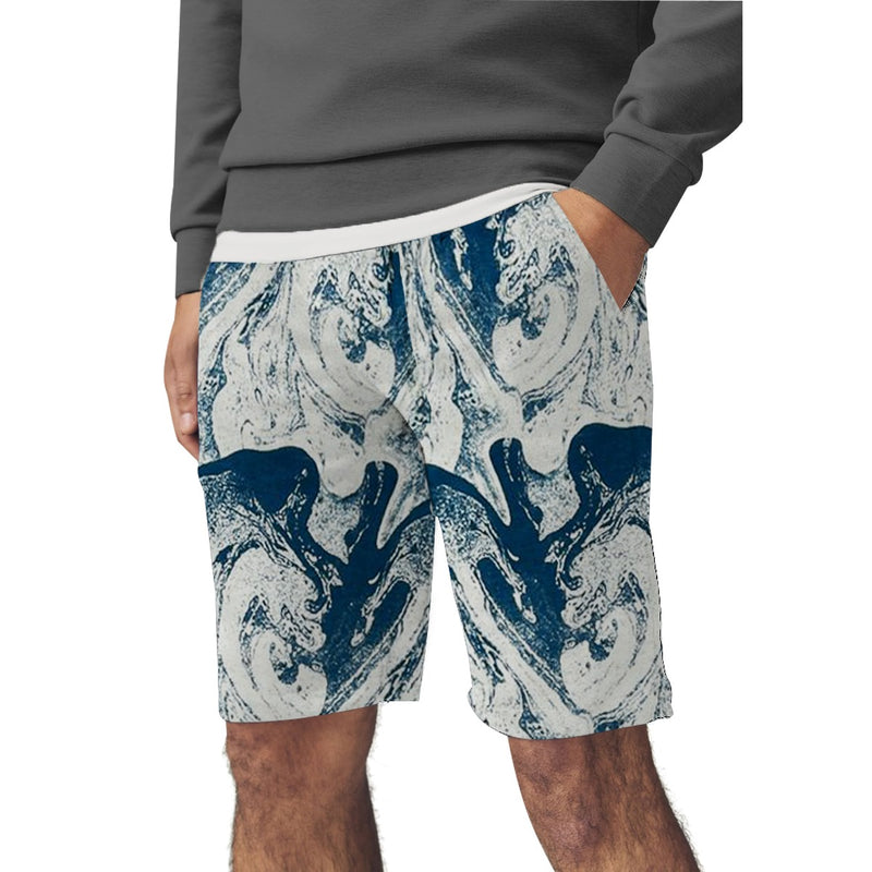 Men's Artistic Printed Two Quarter Shorts - Printed