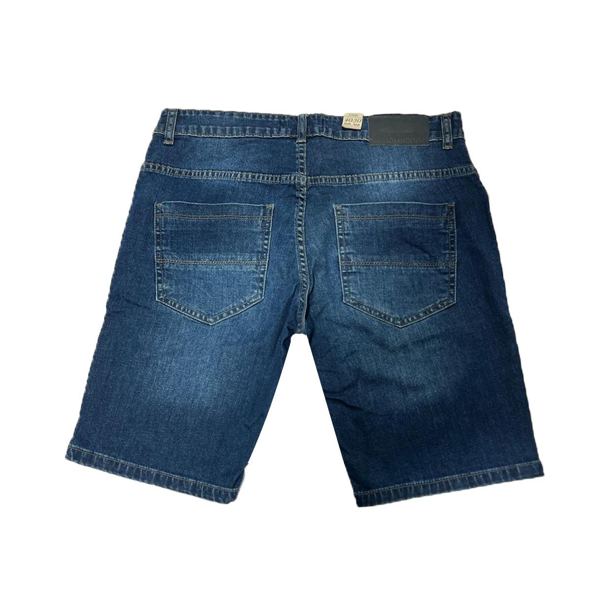 Stretchable Two Quarter Men Denim Shorts