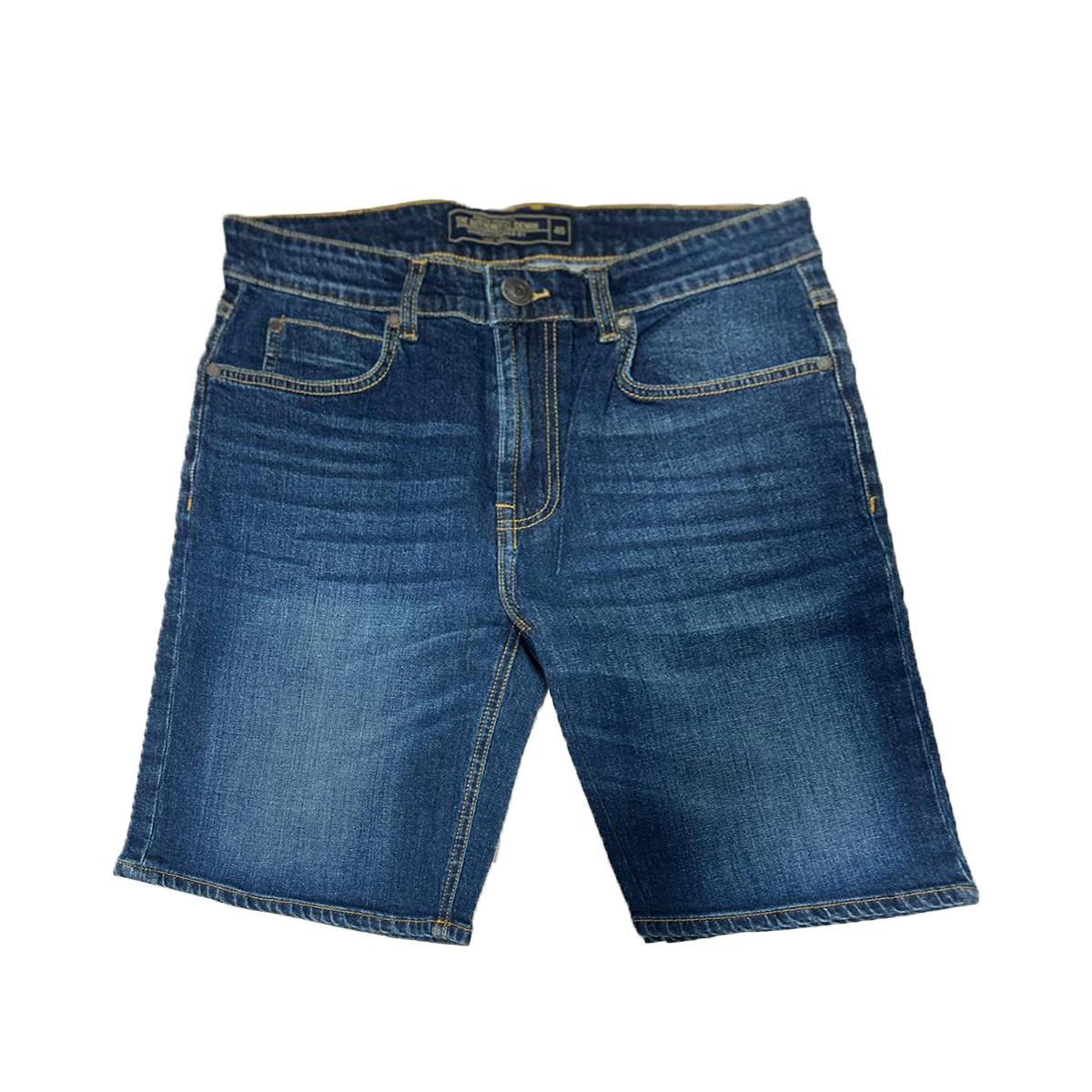 Stretchable Two Quarter Men Denim Shorts
