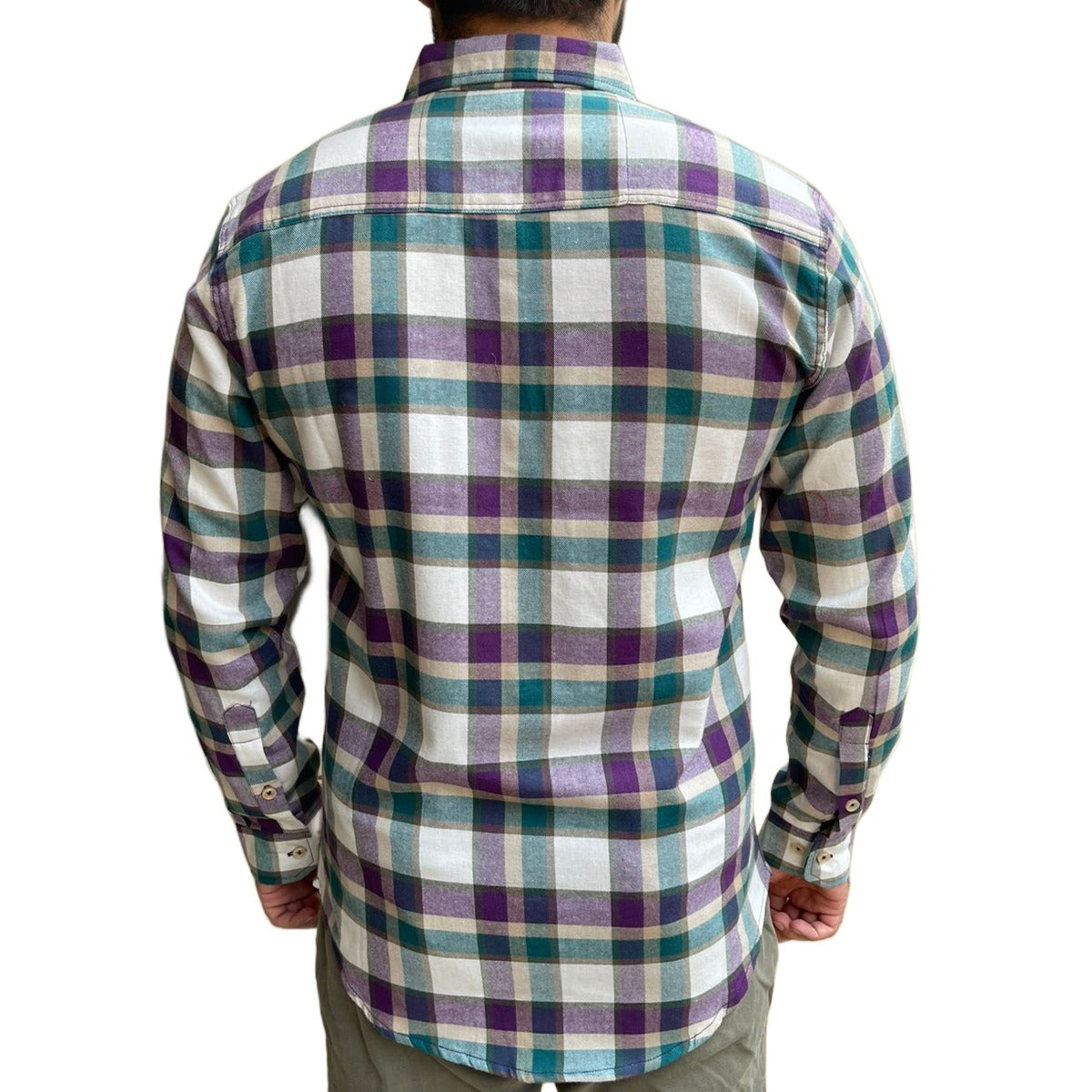 Men's Combination Check Casual Shirt