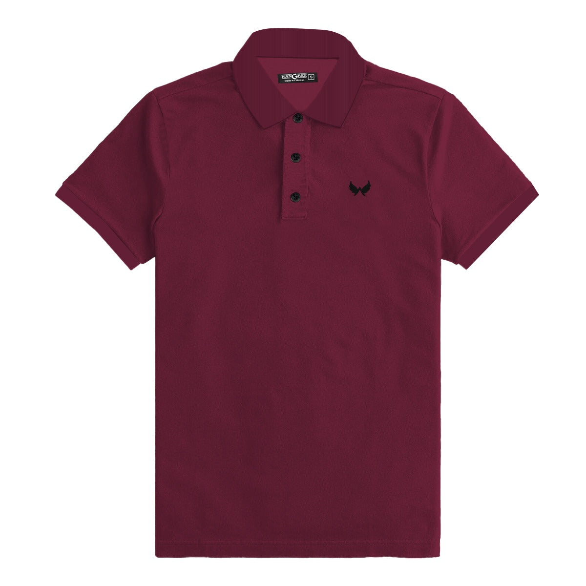 Signature Embroidered Polo - Maroon