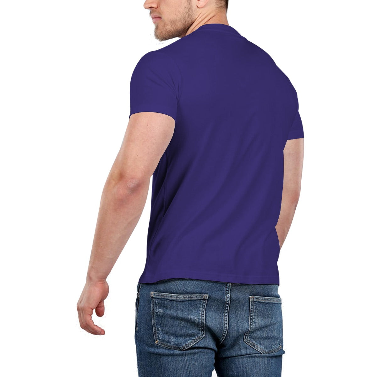 Signature Embroidered Tee Shirt - Navy Blue