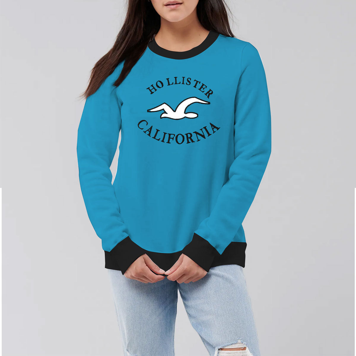 APPLIGUE EMBROIDERED WOMEN SWEAT SHIRT