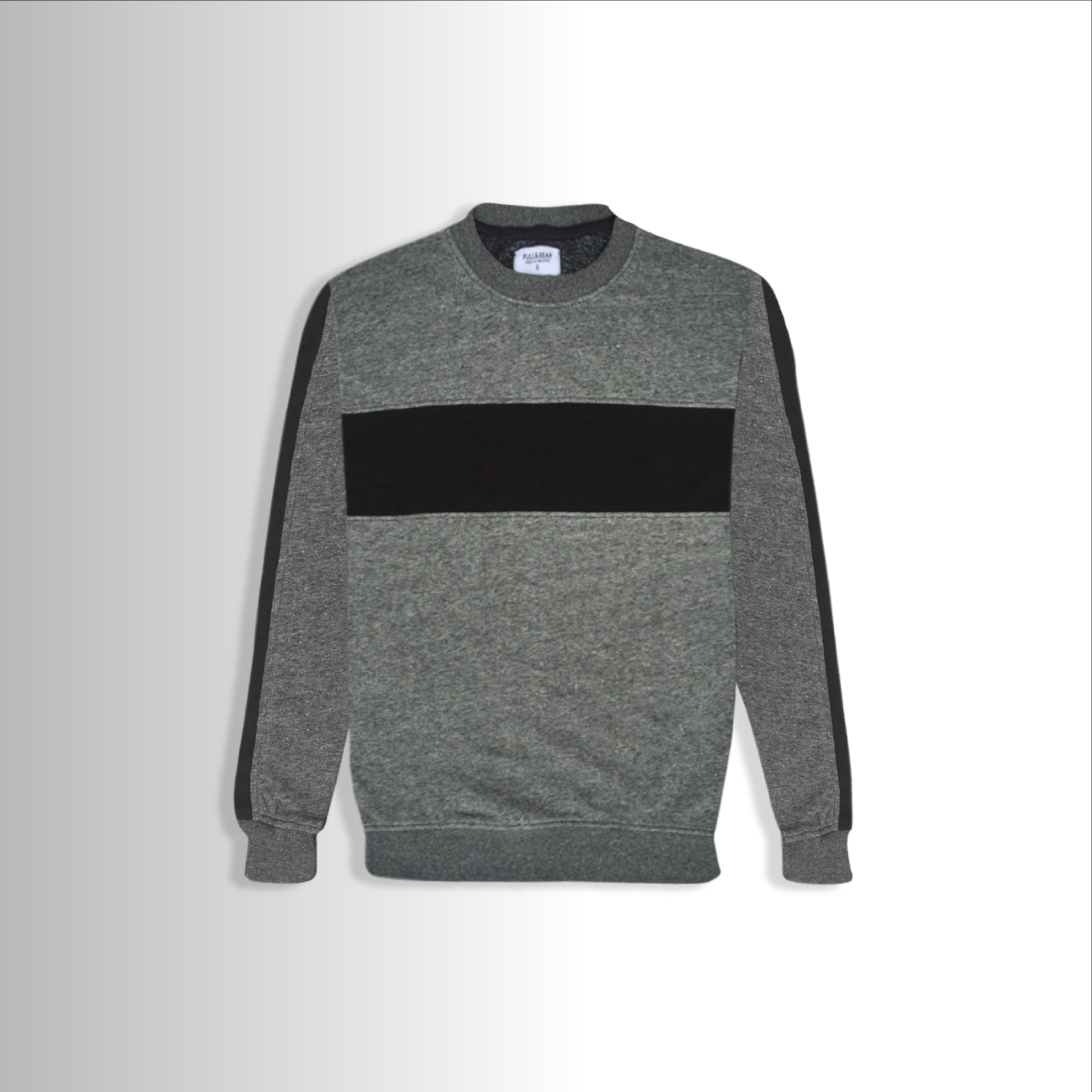 Textured Gray Gentleman Sweat Shirt