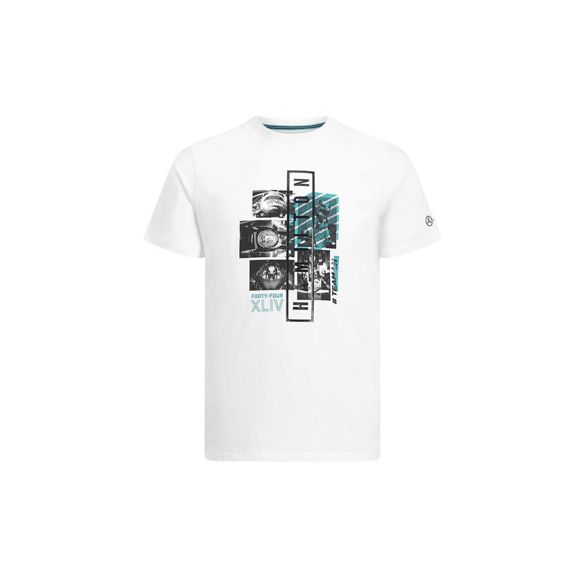 HAMILTON GRAPHIC PRINTED MERCEDZ WHITE T SHIRT