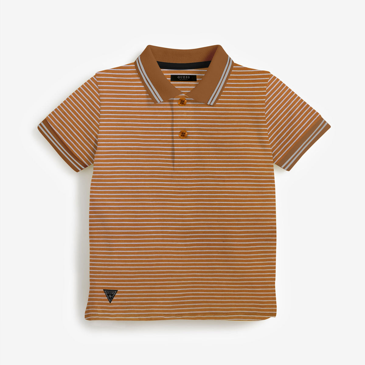 GS Boy's Yard Dyed Tipping Collar Polo Shirt