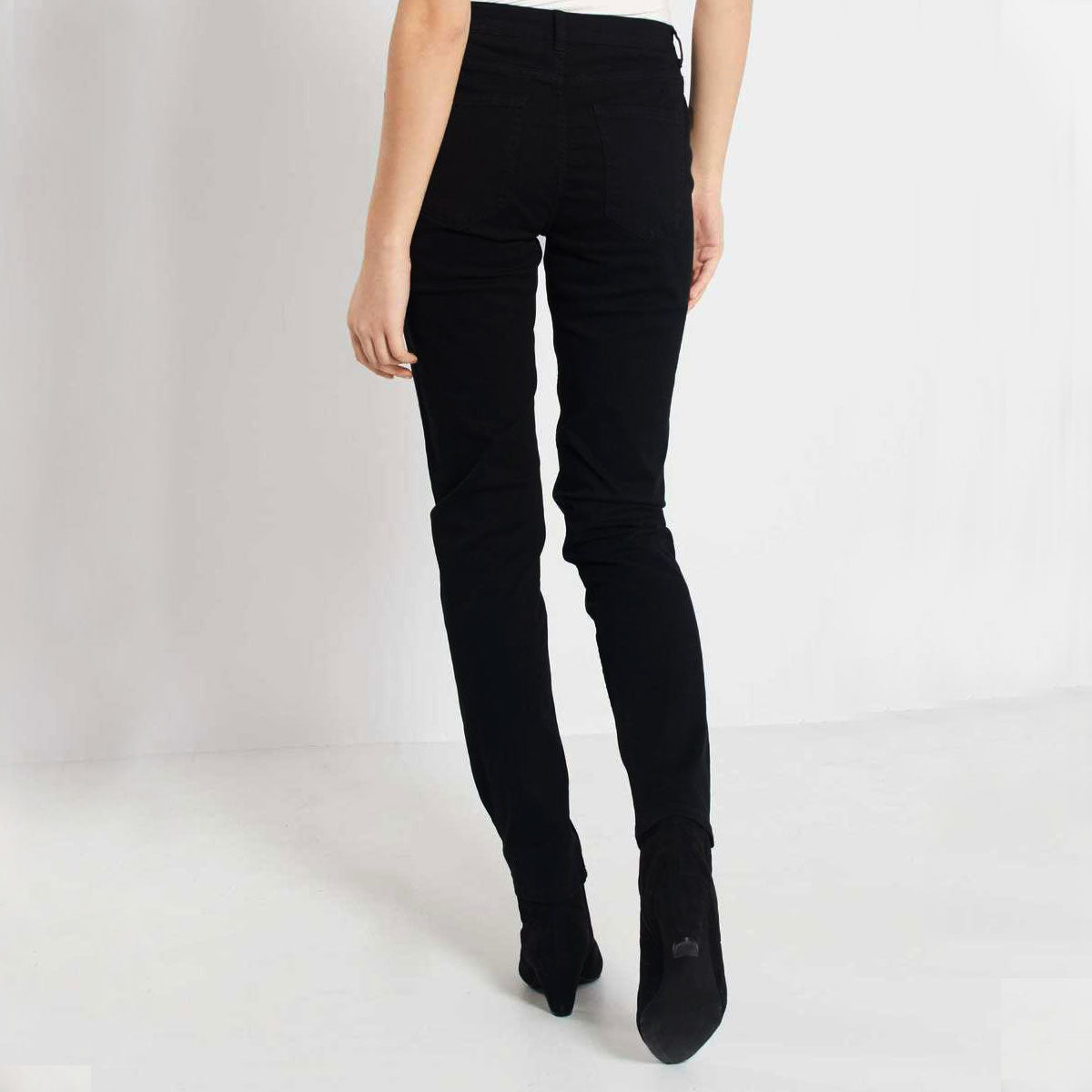 KBI JET BLACK SUPPER STRECH SKINNY GIRLS DENIM PANT