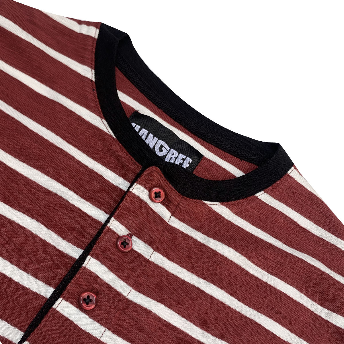 Unique Strap Fashion Henley Tee Shirt