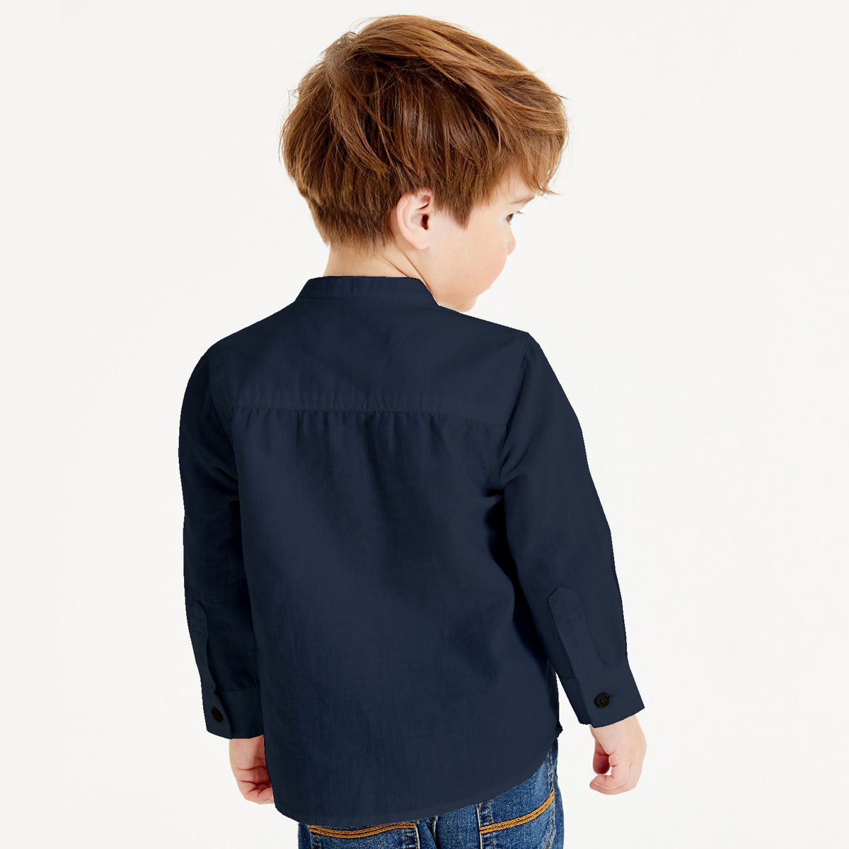 Superstar Navy Boy's Kurta Casual Shirt