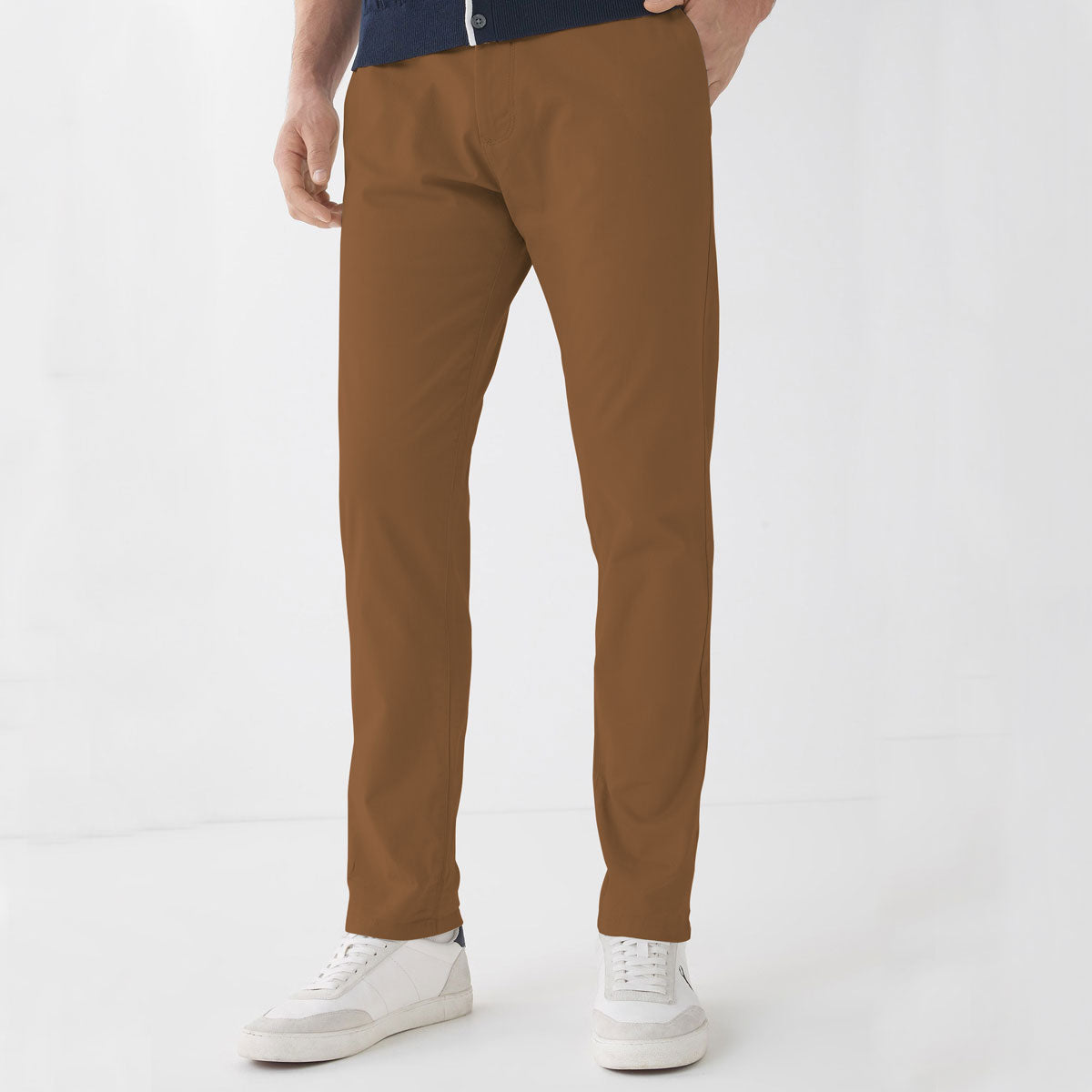 BRANDED BROWN NARROW COTTON PANT