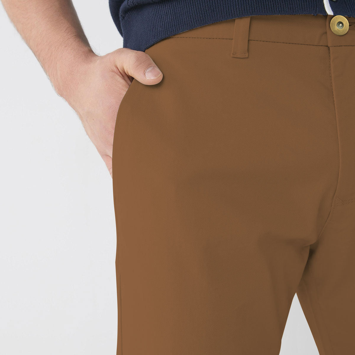 BRANDED BROWN NARROW COTTON PANT