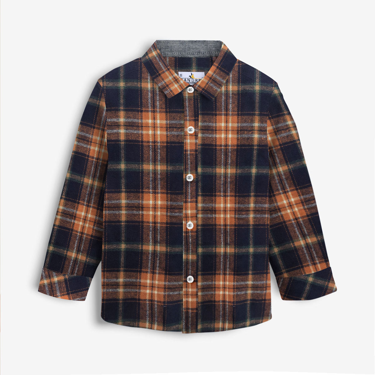 CONTRAST CHECK BOY'S CASUAL SHIRT