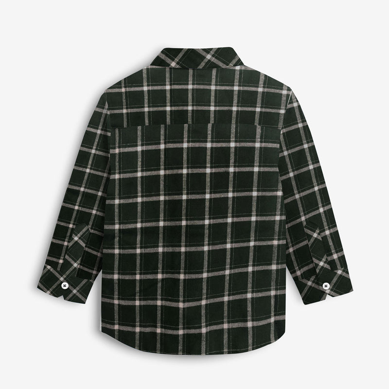CONTRAST CHECK BOY'S CASUAL SHIRT
