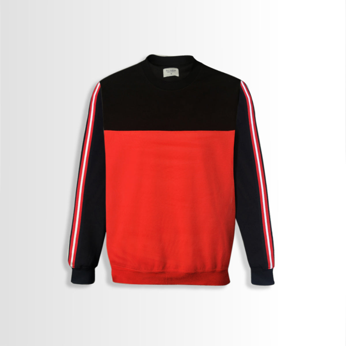 Men Black & Red Sweat Shirt