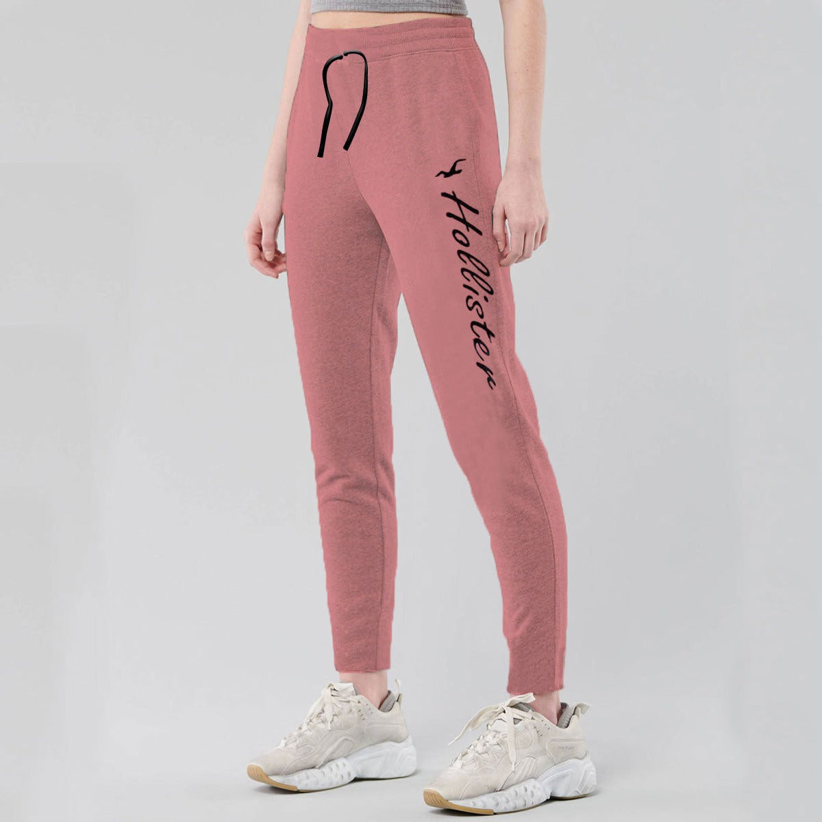 HLSTR PINK PEACH WOMEN KNITTED WINTER TROUSER