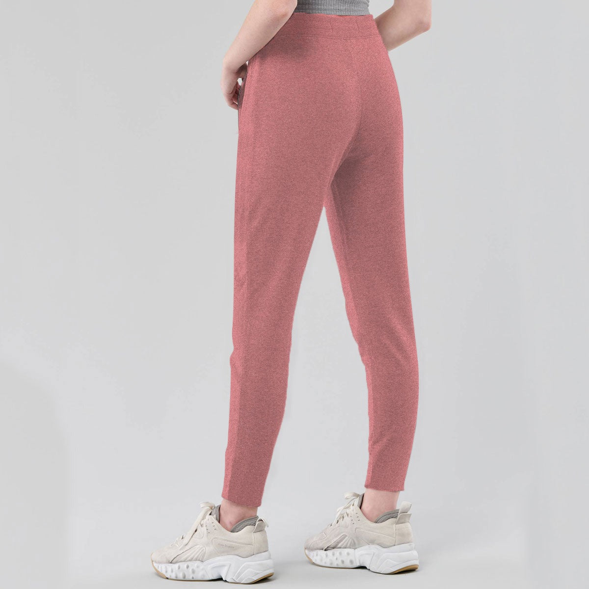 HLSTR PINK PEACH WOMEN KNITTED WINTER TROUSER