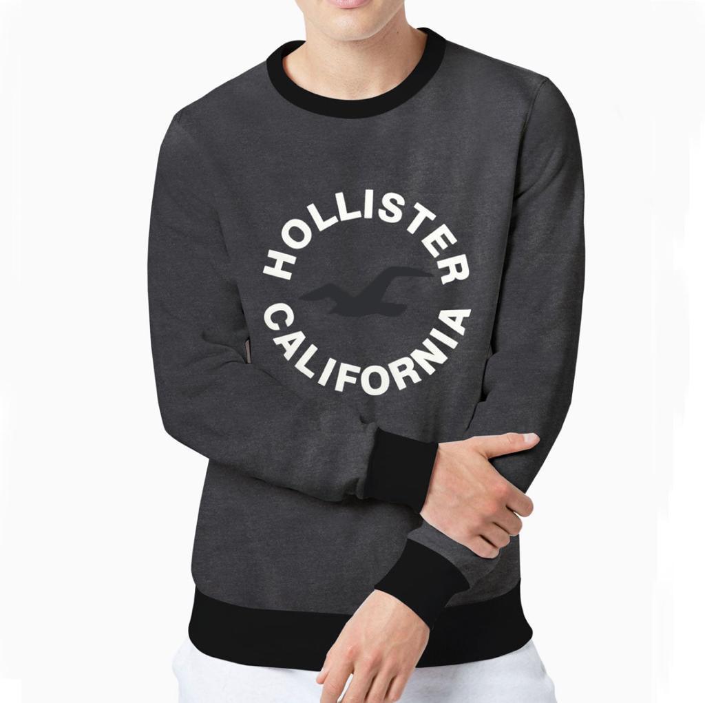 GRAY FASHION FLEECE SWEAT SHIRT