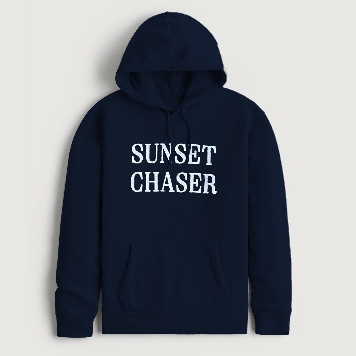 Navy "Sunset Chaser" Printed Pull Over Hoodie