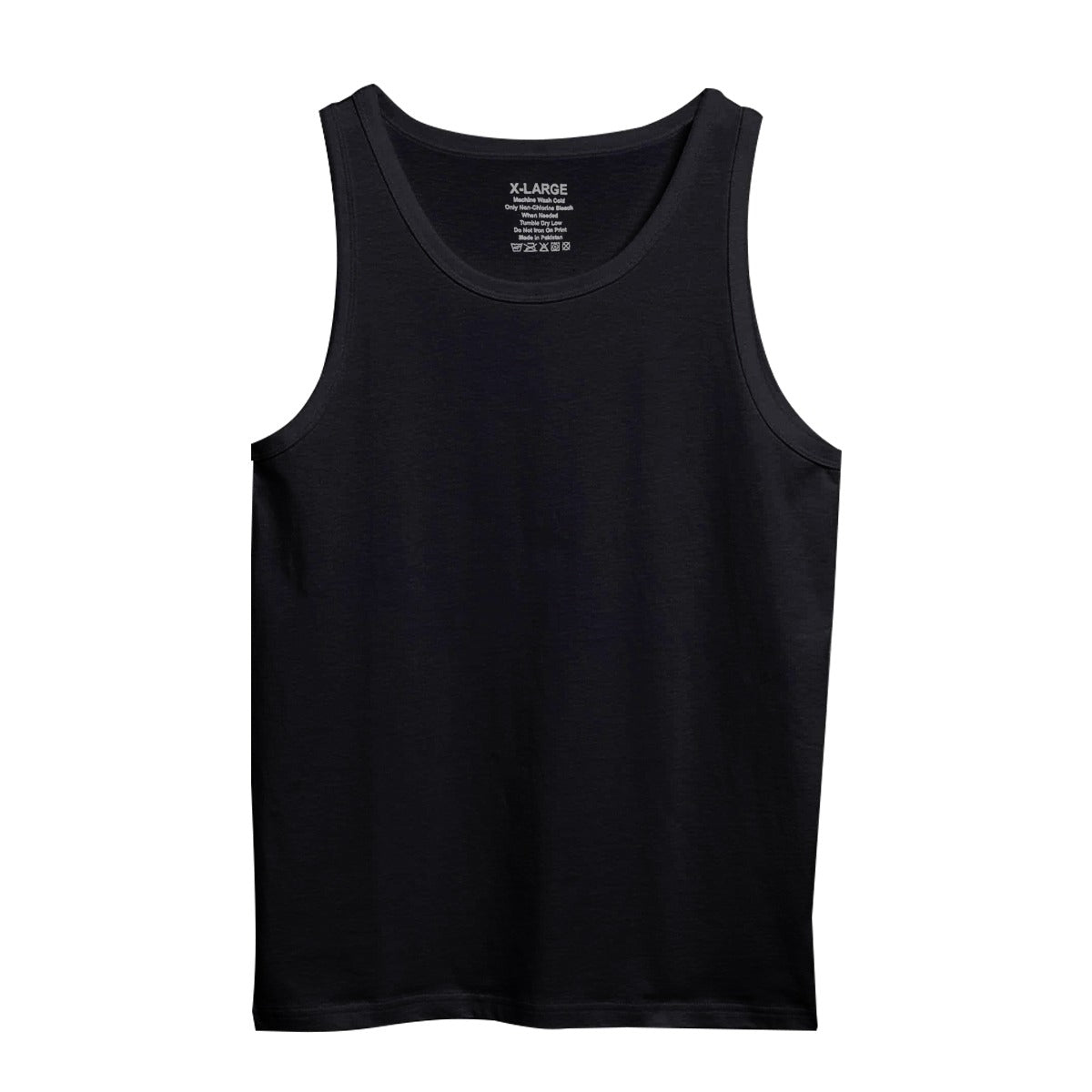 Pack Of 3 Black Cotton Vest