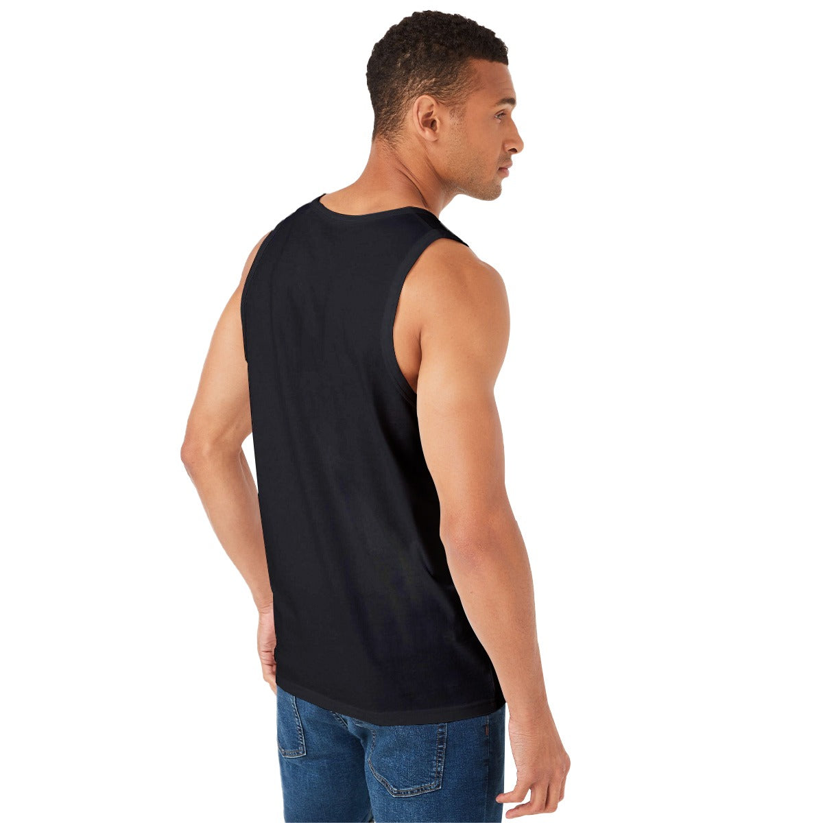 Pack Of 3 Black Cotton Vest