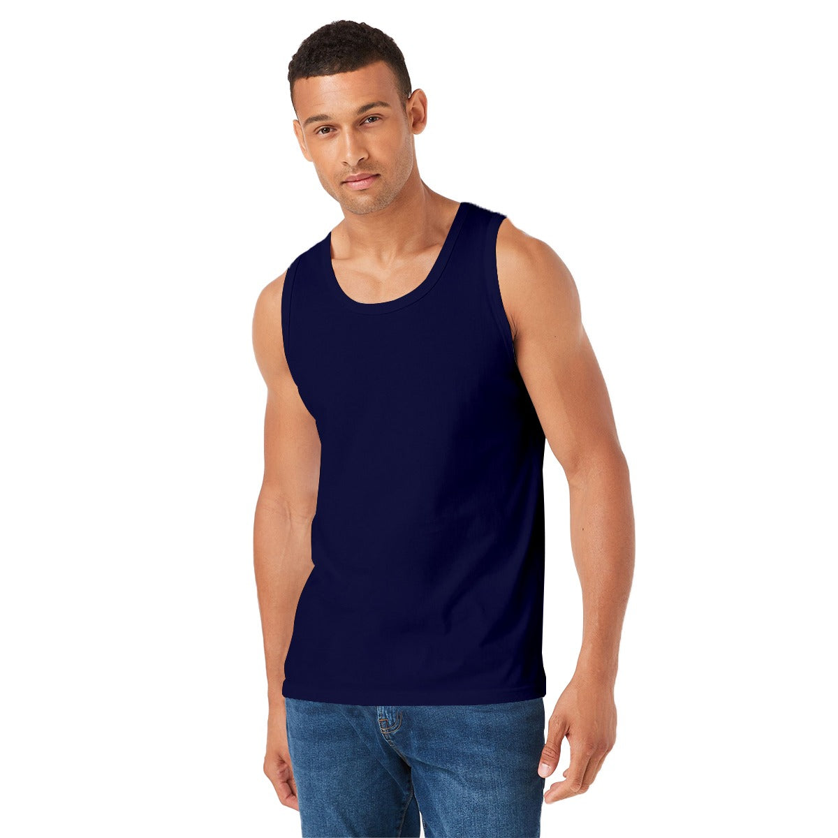 Pack Of 3 Navy Cotton Vest