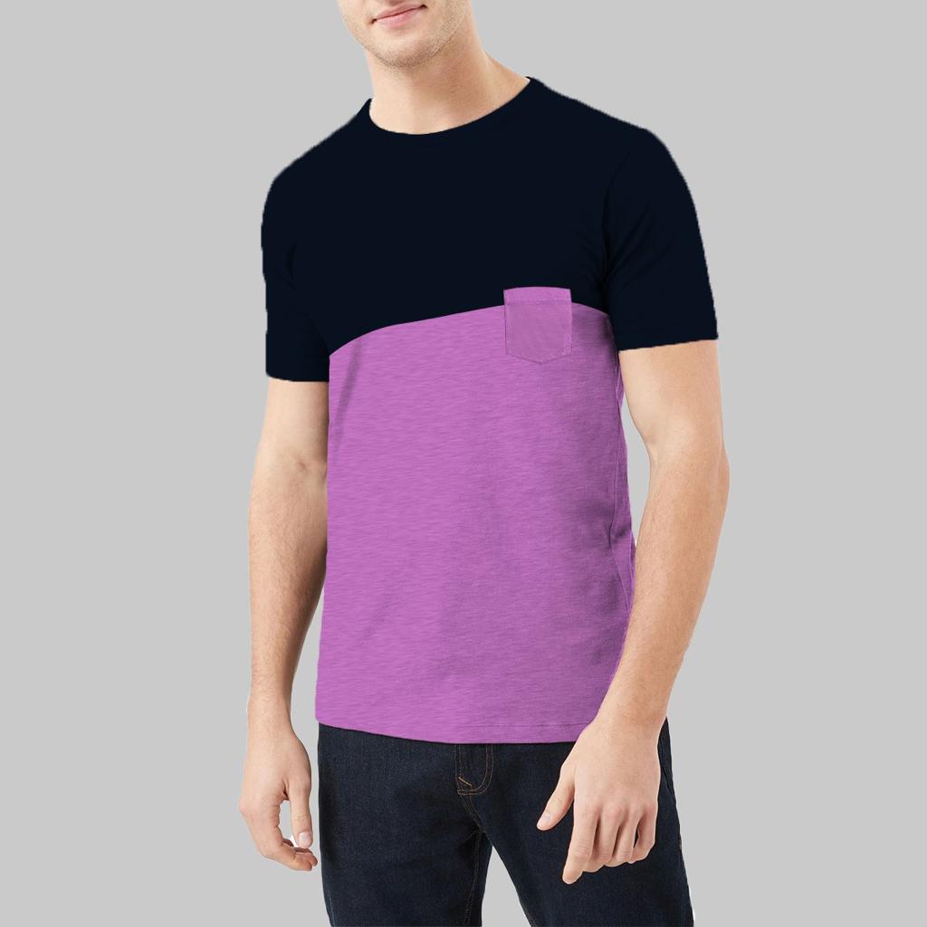 Contrast Fashion Combo Tee Shirt