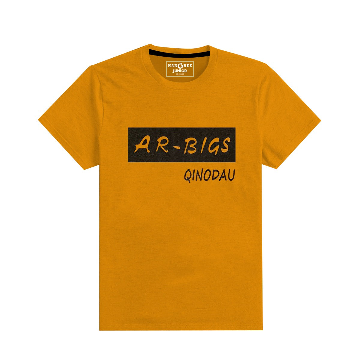 BOY'S "AR-BIGS" PRINTED YELLOW TEE SHIRT