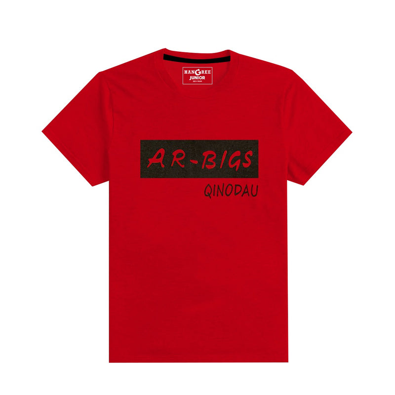 BOY'S "AR-BIGS" PRINTED RED TEE SHIRT