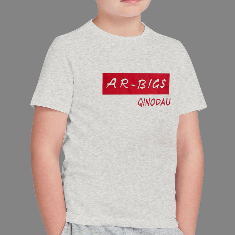 BOY'S "AR-BIGS" PRINTED HYDER GREY TEE SHIRT