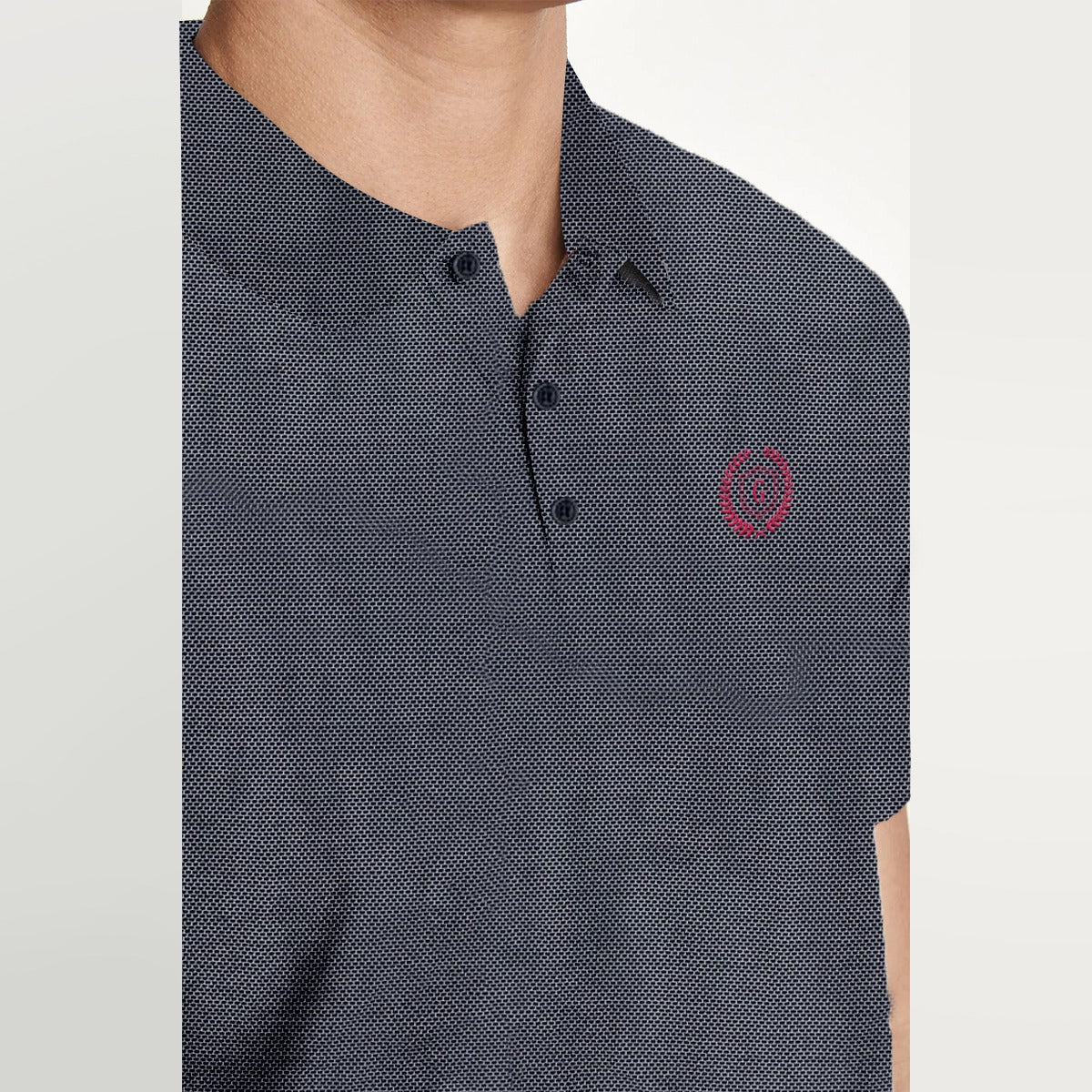 HG Exclusive Self Pattern Emb. Polo Shirt