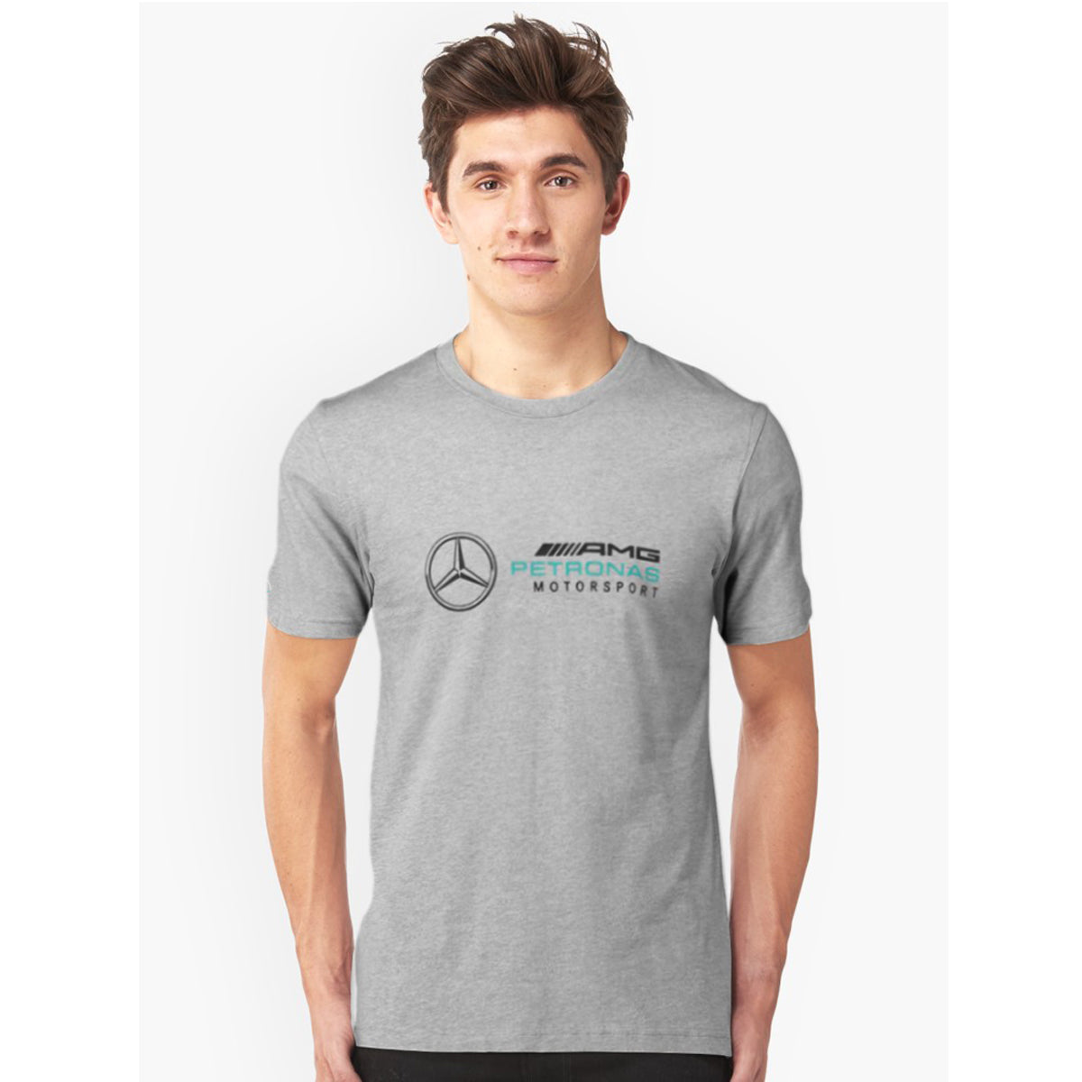 MERCEDZ PRINTED GREY T SHIRT