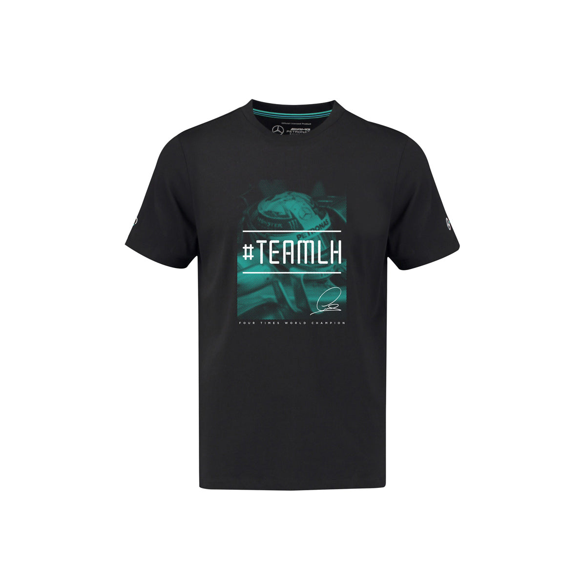 MERCEDZ #TEAMLH PRINTED BLACK T SHIRT