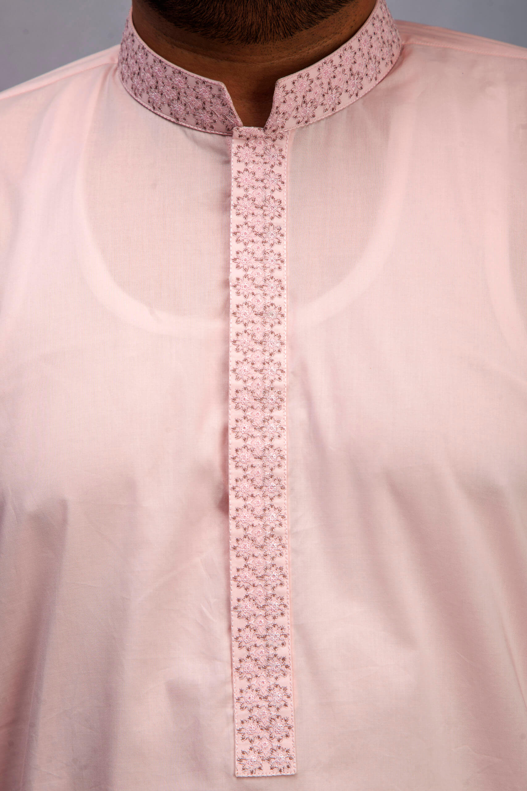 Cotton Karhai Shalwar Kameez - Pink
