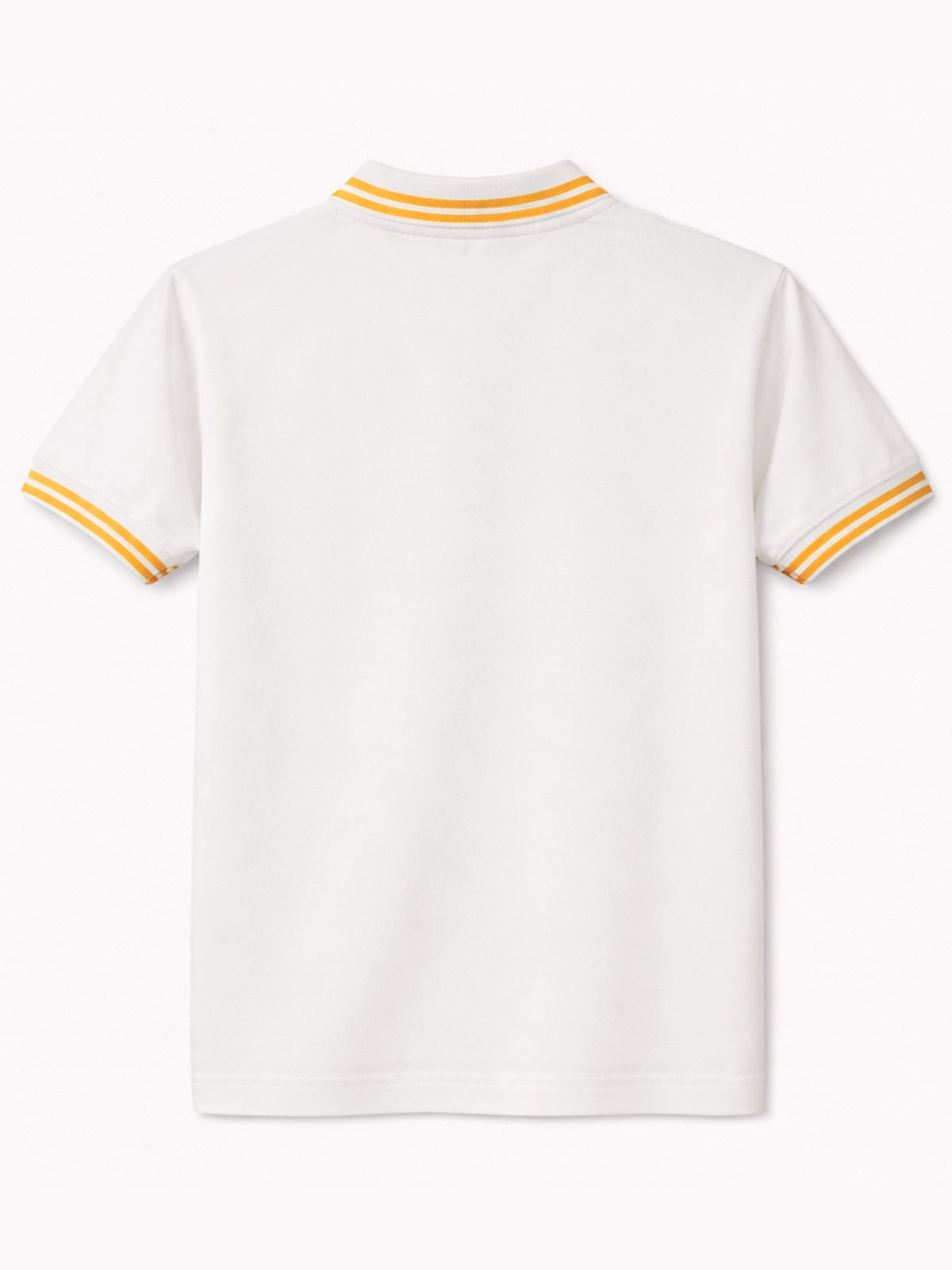 Men’s Modern Luxe Panel Half Zip Polo Shirt - Orange & White