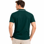 Men’s Premium Magzi Collar & Placket Polo Shirt – Bottle Green