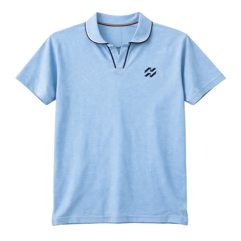 Men’s Premium Magzi Collar & Placket Polo Shirt – Sky Blue