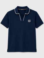 Men’s Premium Magzi Collar & Placket Polo Shirt – Navy